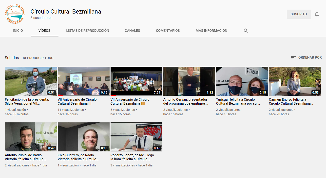 Nuevo canal de Youtube